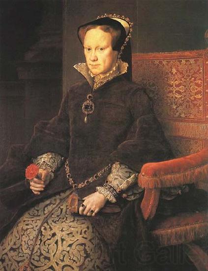 MOR VAN DASHORST, Anthonis Queen Mary Tudor of England Norge oil painting art